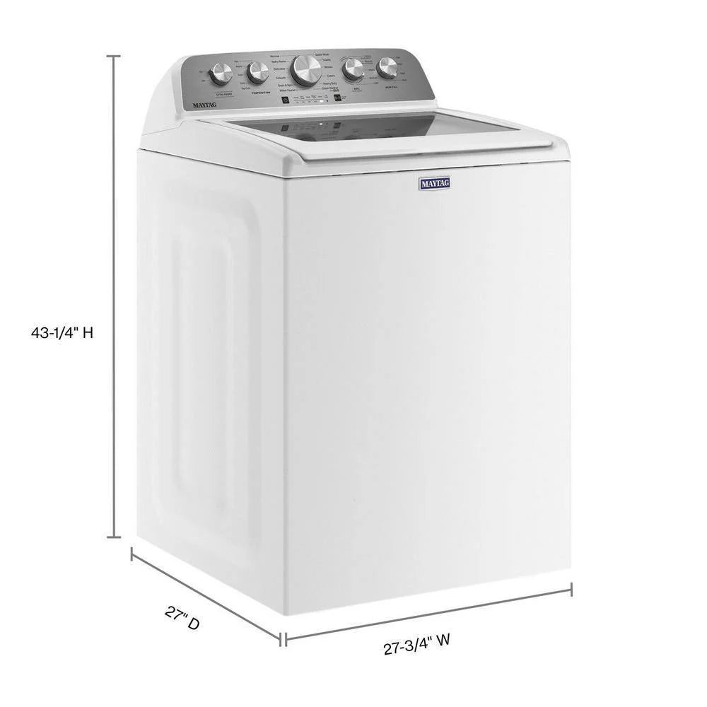 Maytag 4.8 cu. ft. Top Load Washer with Extra Power Boost, White a?? MVW5430MW
