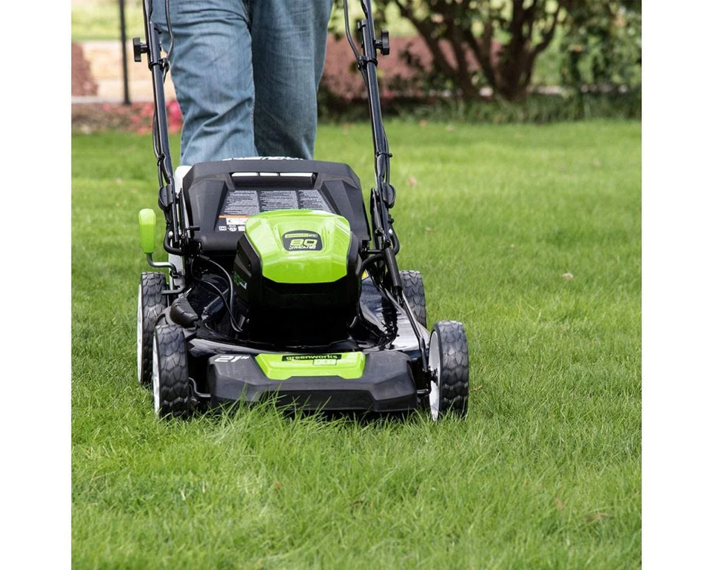 80V Cordless 21a?2a?2 Self-Propelled Brushless Lawn Mower | Greenworks