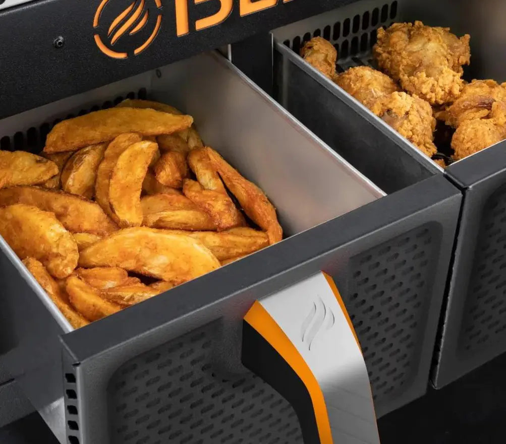 e??￥Clearance Salee??￥Blackstone 2-Burner 28 Griddle with Electric Air Fryer and Hood