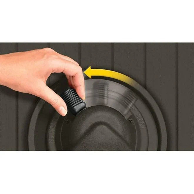 Suncast 125a?2 Aquawinder Auto Rewind Water Powered Yard Hose Reel, Java (2 Pack)