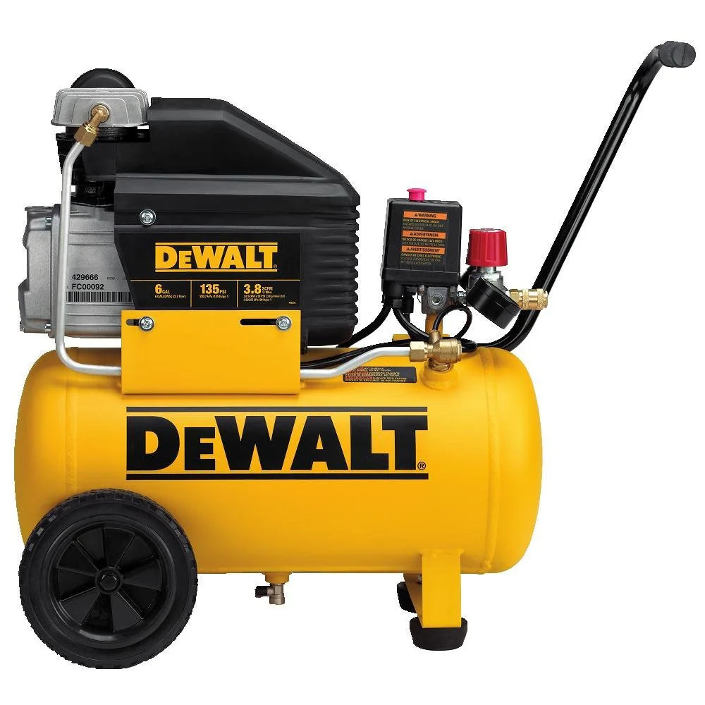 6 Gallon Horizontal Portable Electric Air Compressor